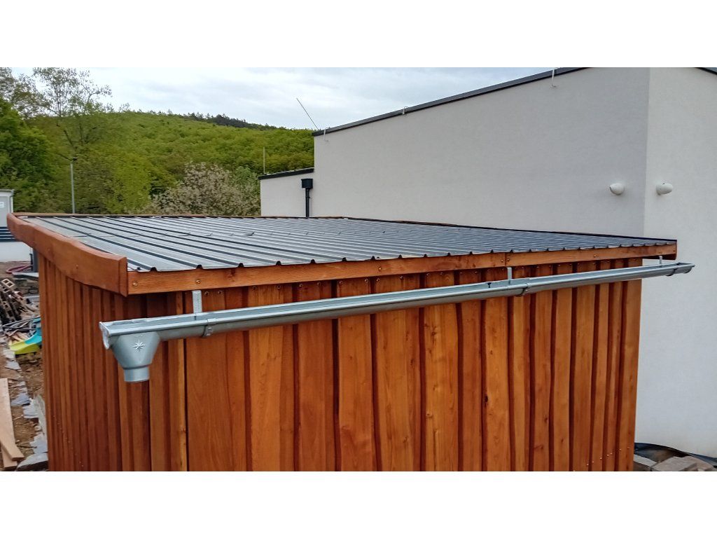 Detail konstrukce zahradního domku