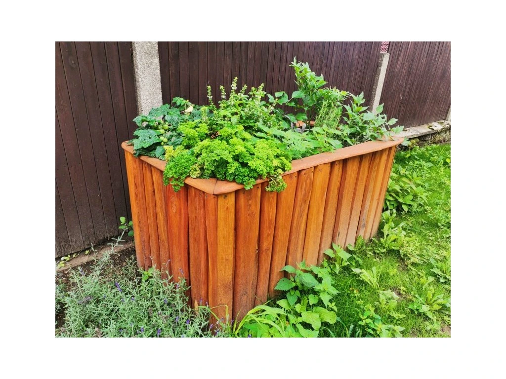 Vyvýšený záhon použití zahrada