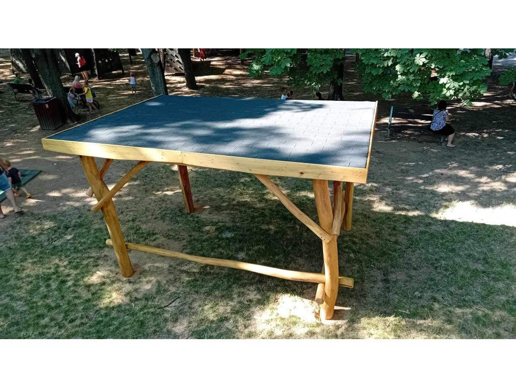 Detail konstrukce pergoly akát