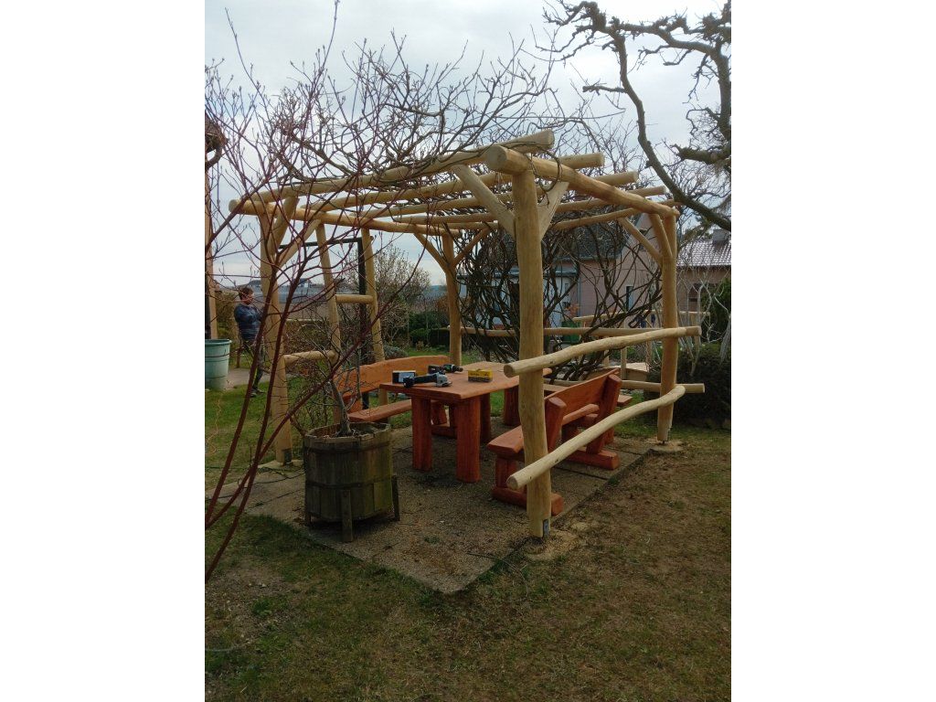 Pergola akát použití zahrada