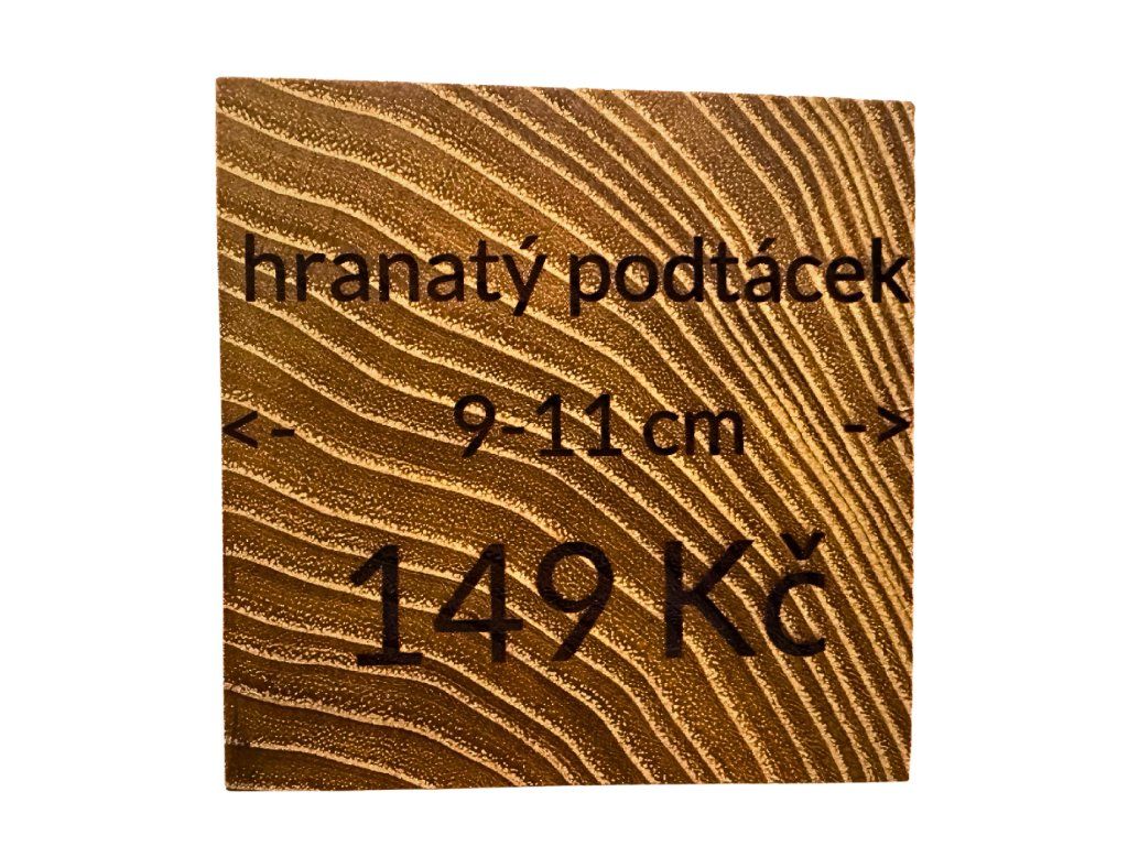 Akátový podtácek hranatý ručně vyrobený