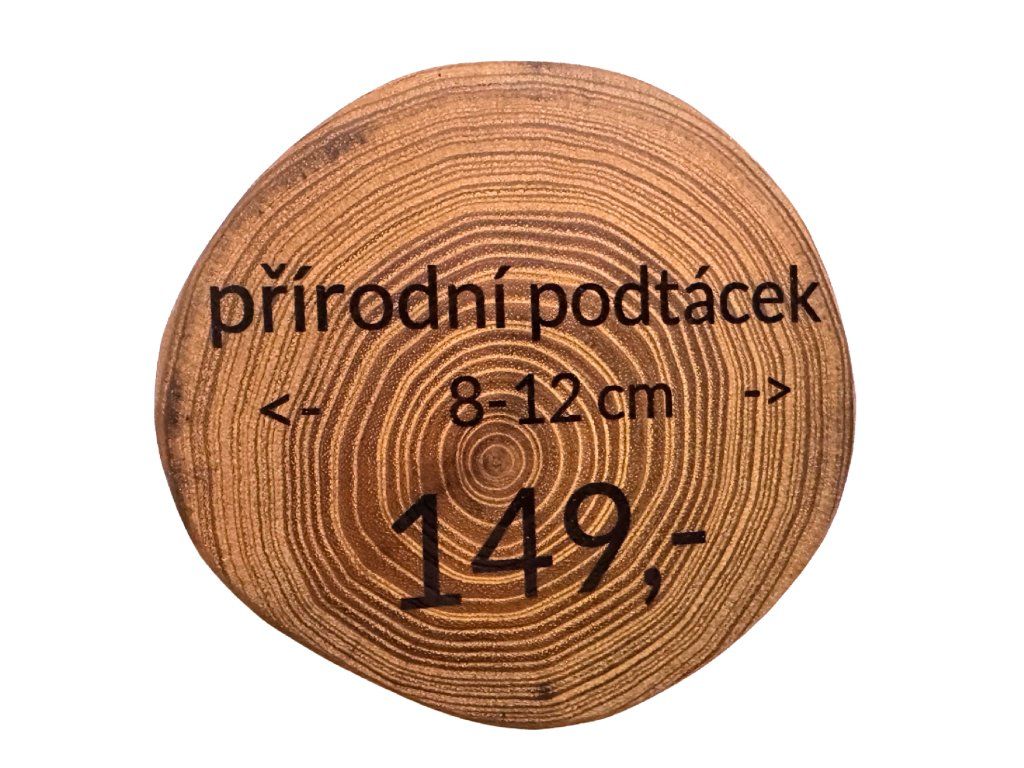 Akátový podtácek přírodní velký