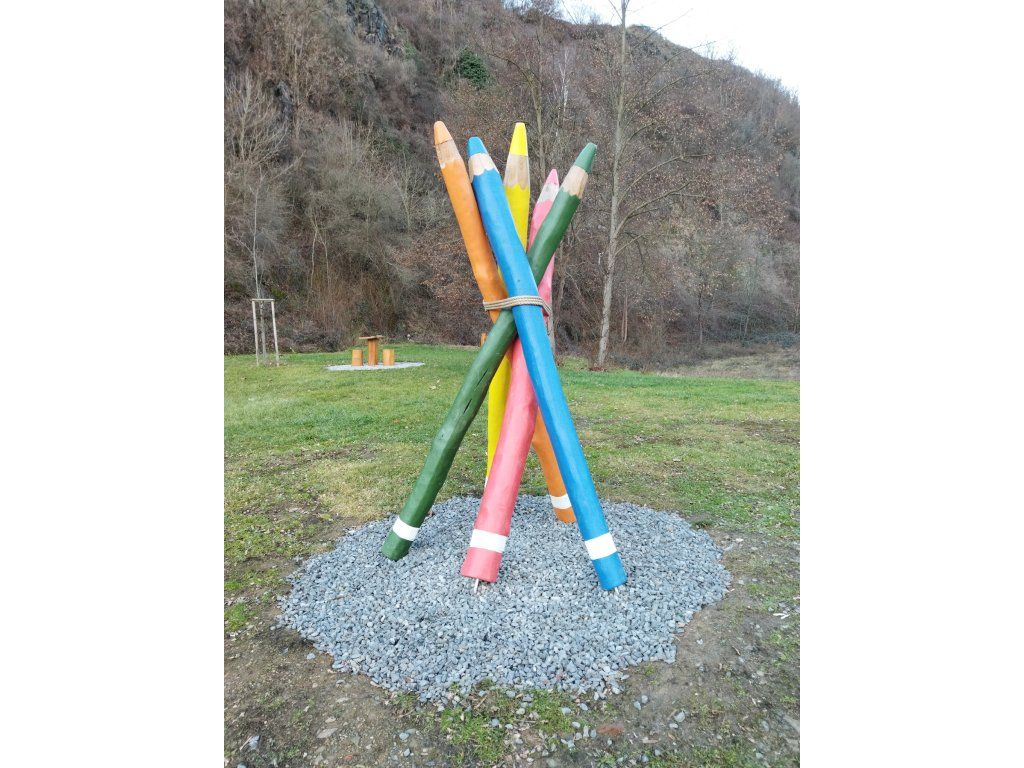 Detail akátové prolézačky konstrukce