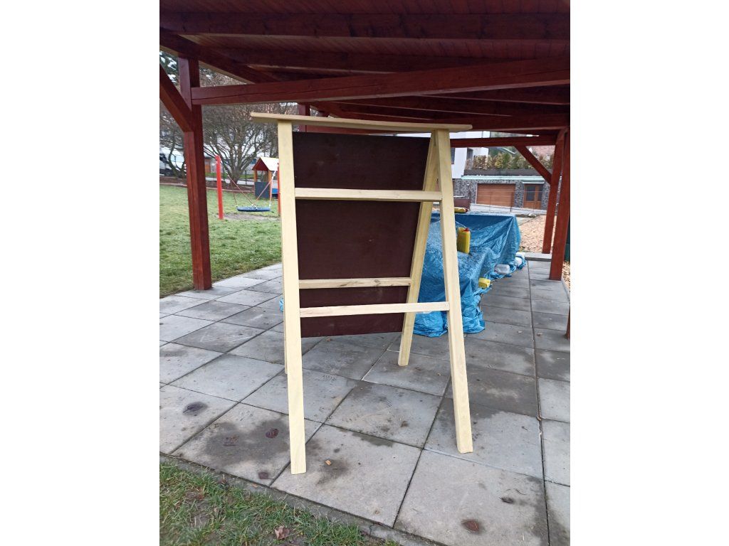 Detail konstrukce akátové tabule