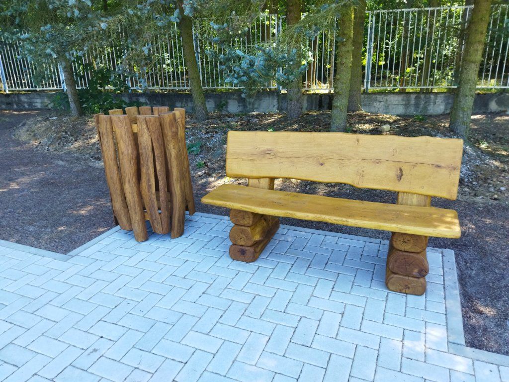 Akátový koš použití park zahrada