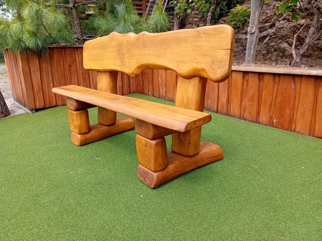 Akátová lavice zahradní masiv