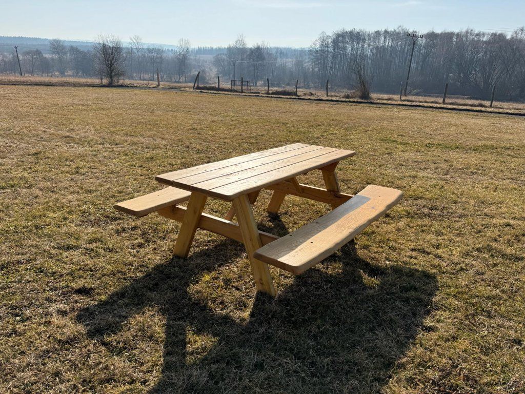 Piknikový set akát použití park zahrada