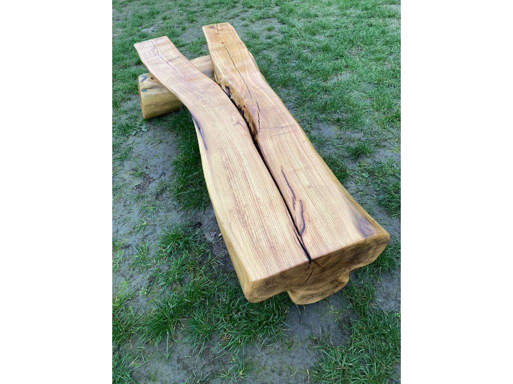 Kmenová lavice použití zahrada příroda