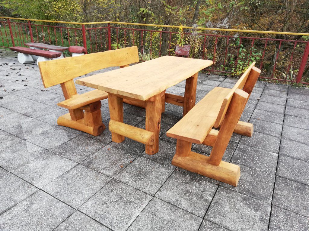 Akátový zahradní set masiv