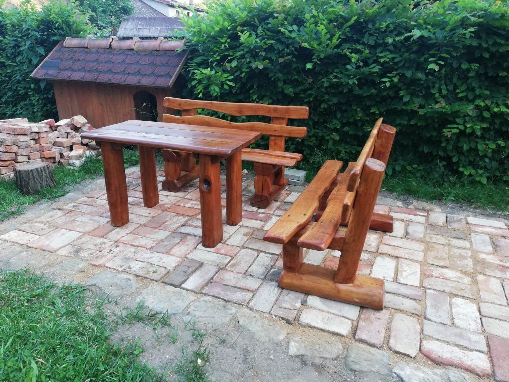 Zahradní set akát použití park zahrada