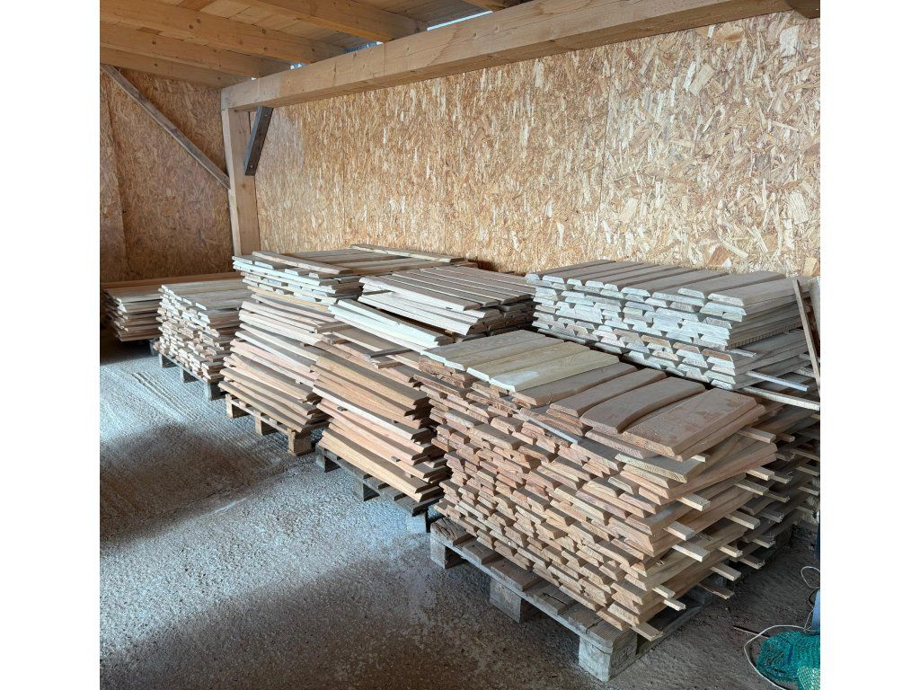 Akátová prkna přírodní