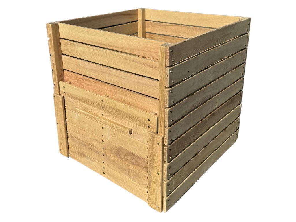 Detail konstrukce akátového kompostéru